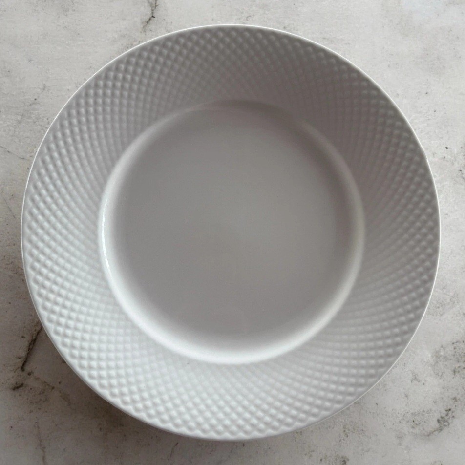 Set of 9 Denmark Tools For Cooks White Porcelain Dinner Plates 10 3/8″