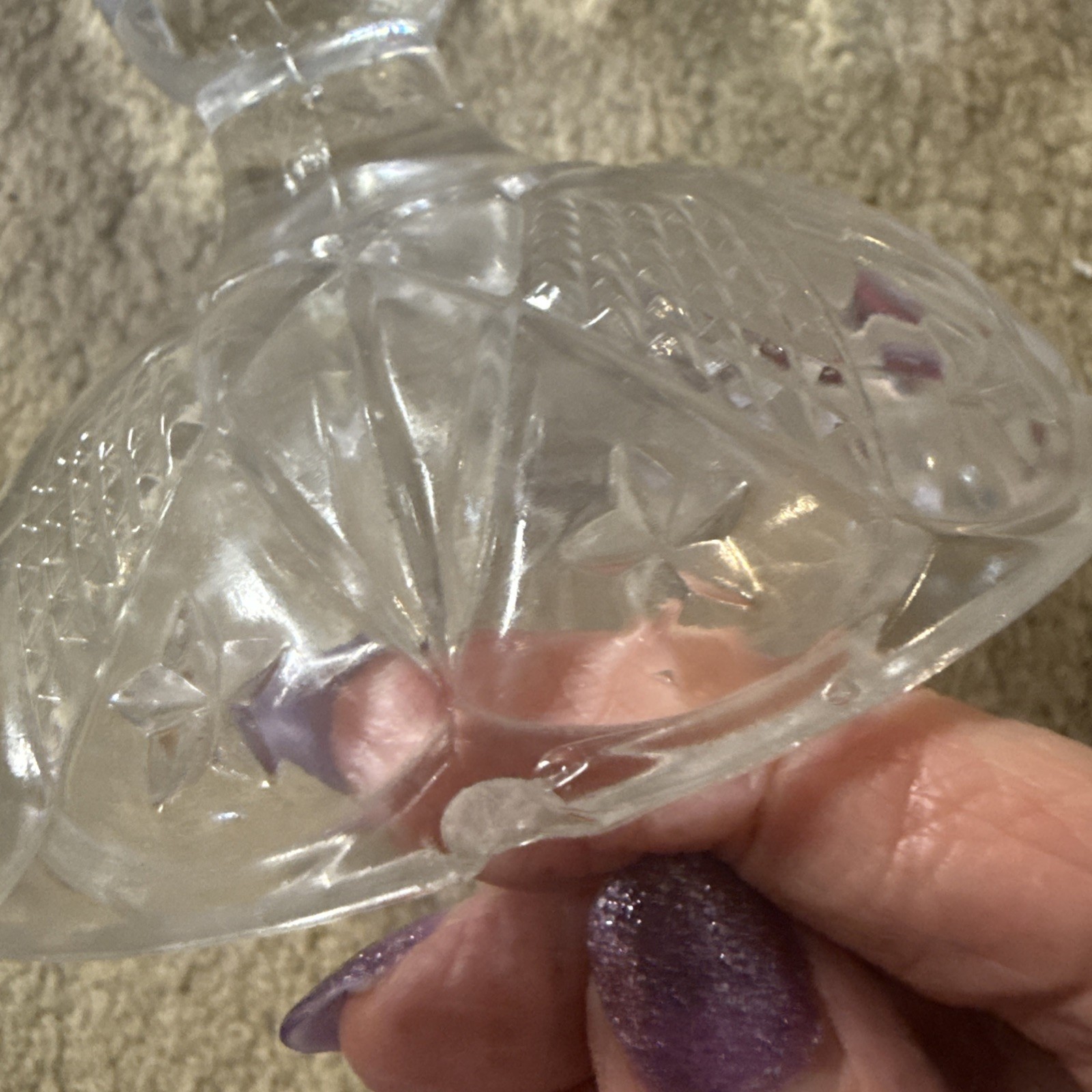Antique EAPG Ohio Flint Glass Co #488 Diamond Compote Candy Dish Ca 1896