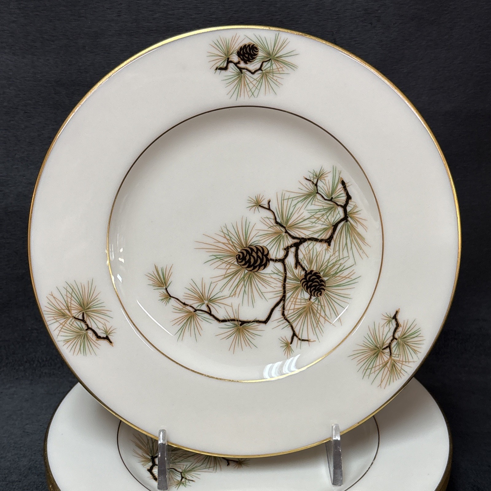 Lenox PINE Bread Plate 5 1/4 Inches