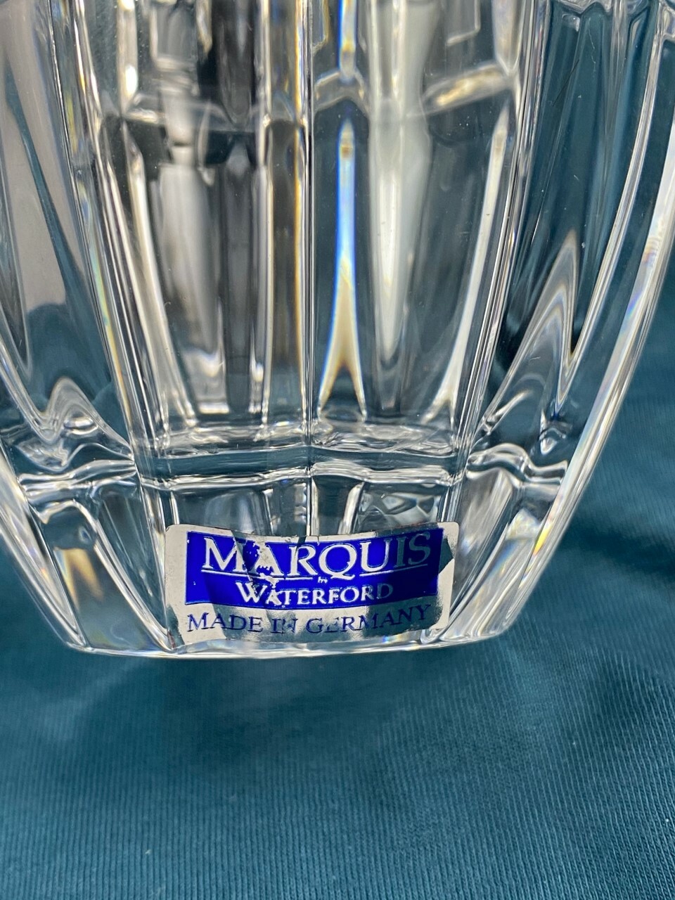 Stunning MARQUIS by WATERFORD Crystal QUADRATA Double Old Fashion