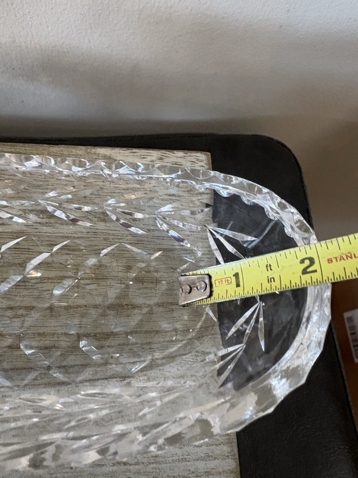 Waterford Glandore Pattern Cut Crystal Oval Celery Relish Dish Tray Vtg EUC