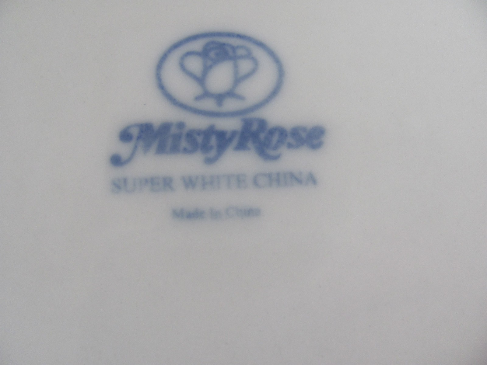 Misty Rose Super White China Blue Koi Fish -7 7/8″ Salad Plates- Set of 4