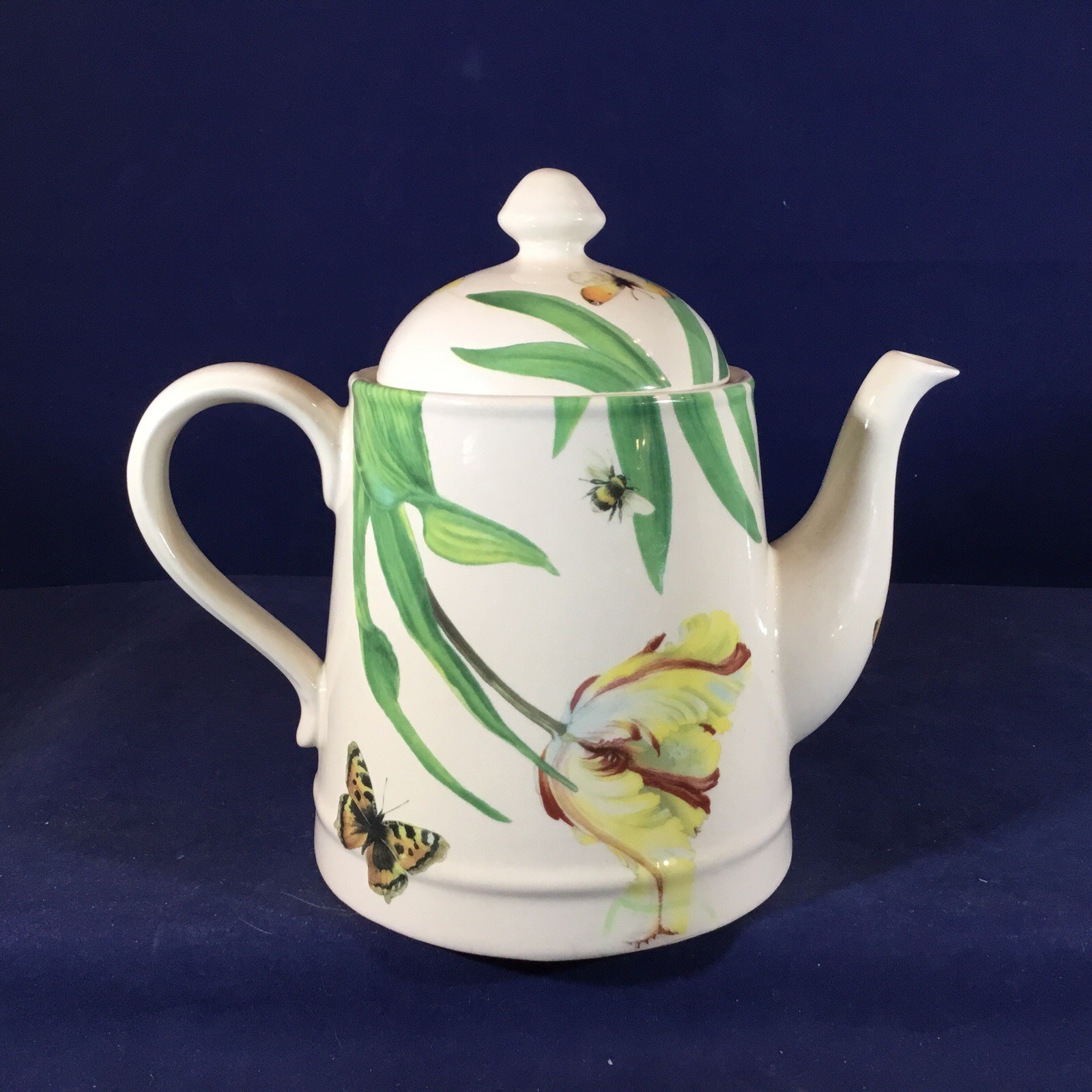 SPODE Porcelain ‘Floral Haven’ COFFEE or TEA POT w Butterflies Bees Model S3767