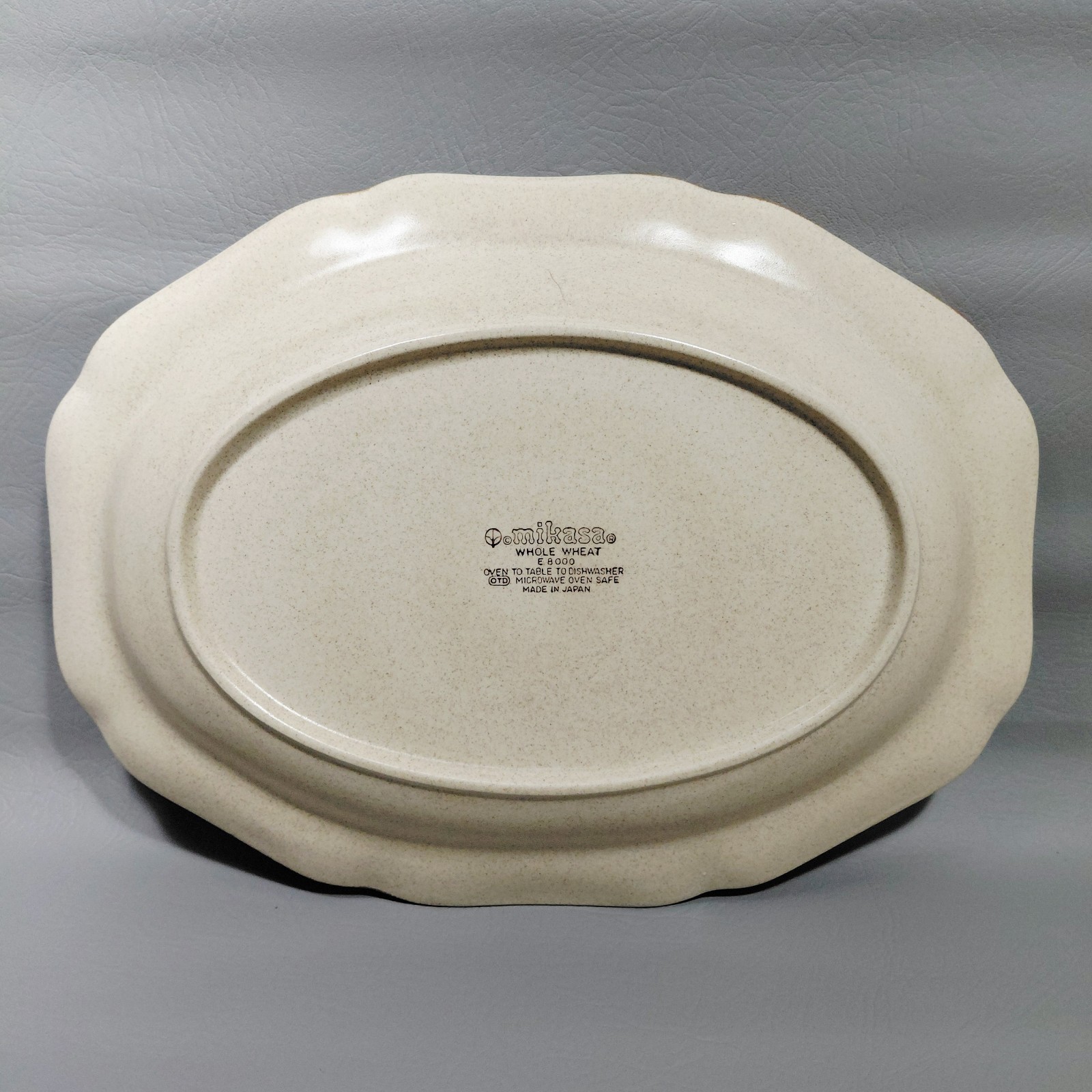 Mikasa Whole Wheat E8000 14 1/2″ Oval Serving Platter Japan