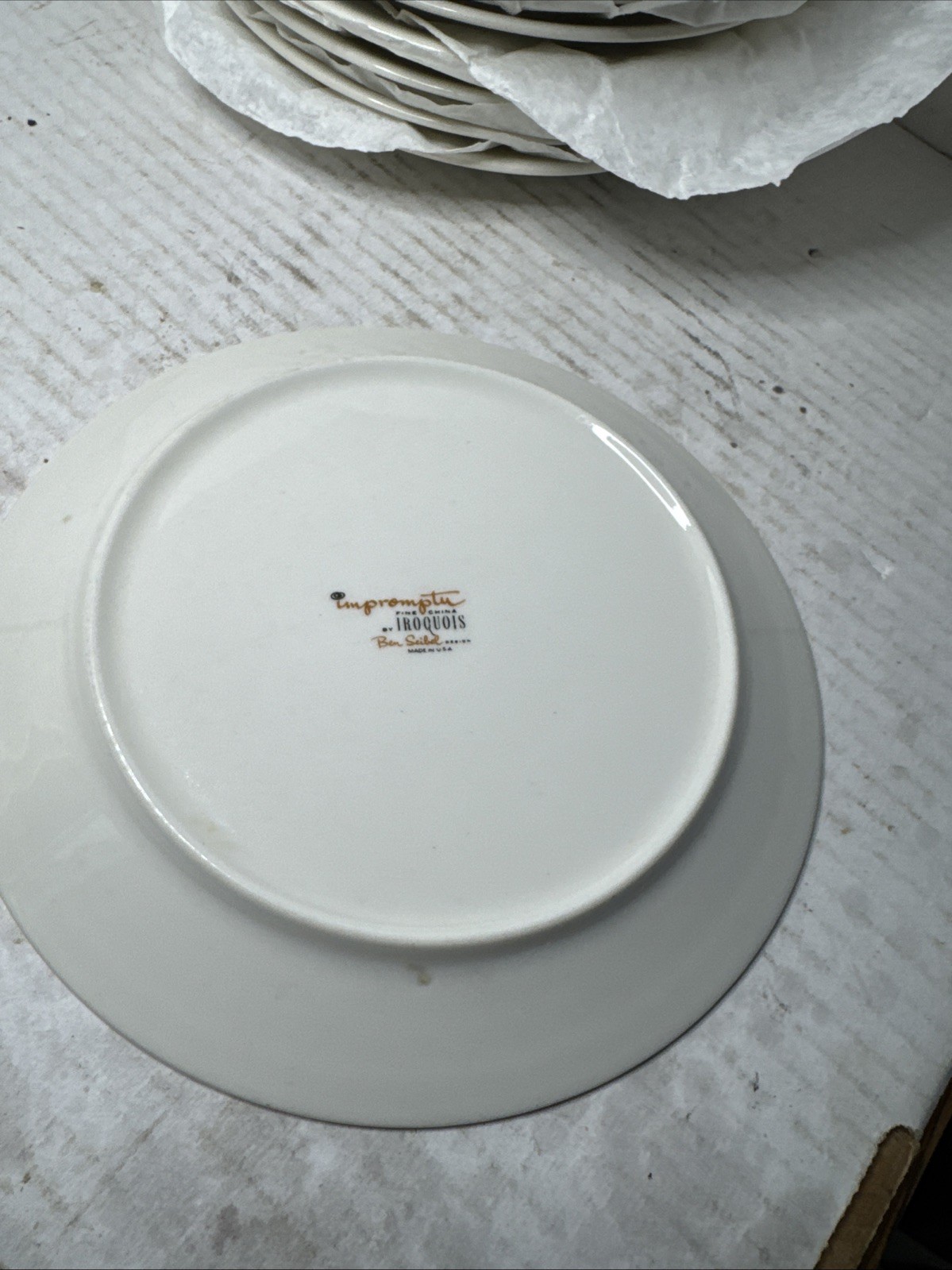 MCM Iroquois Impromptu by Ben Seibel Atomic Burst 6.5” Small Plate USA 1956 Dl