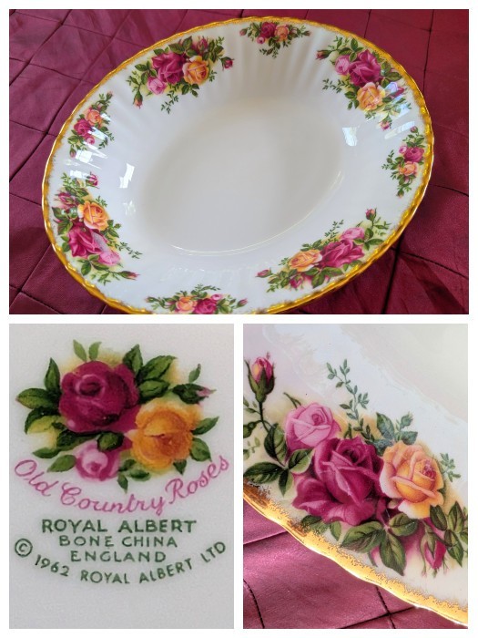 Perfect 1962 Royal Albert Old Country Roses 9″ Oval Vegetable Serving Bowl Dish