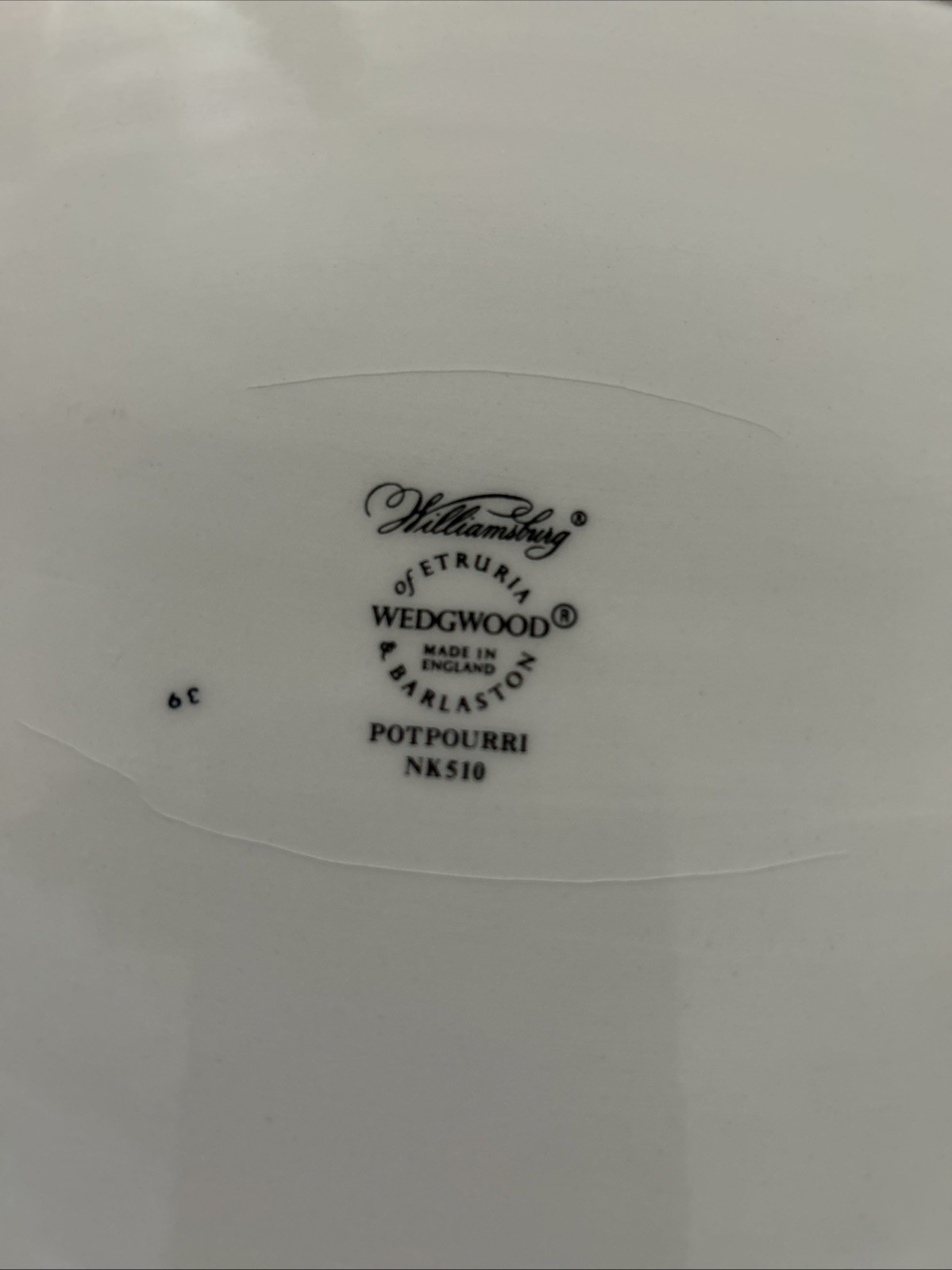 Wedgwood Williamsburg Potpourri Serving Platter 15.5 x 12 Has Crazing Buy*As Is*