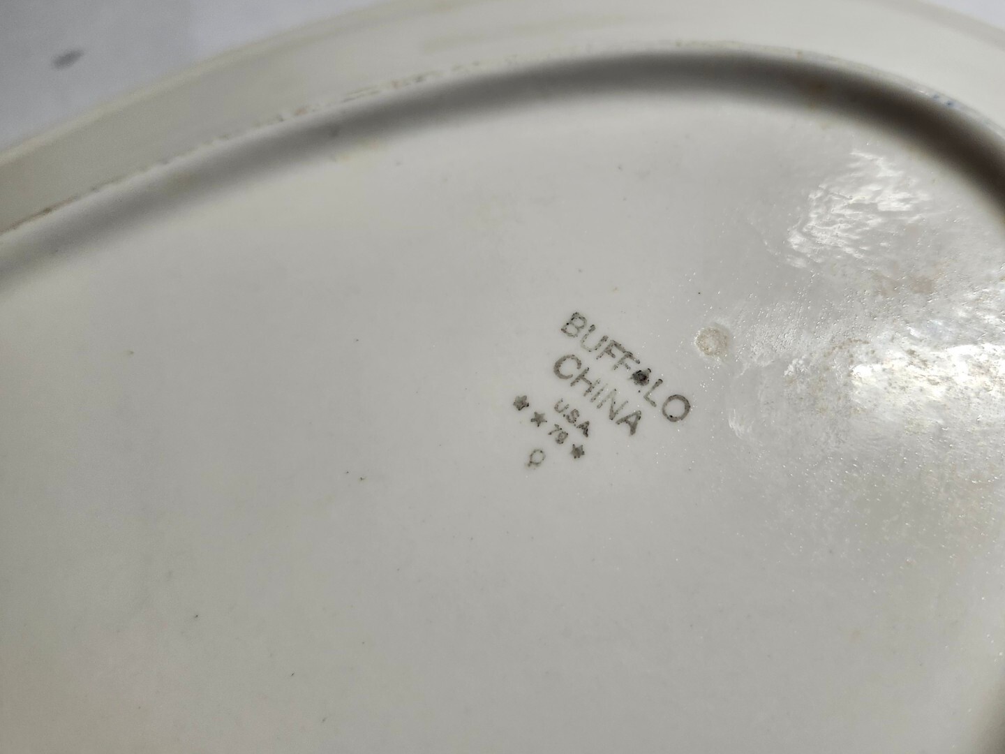 Buffalo China Blue Willow Oval Platter 13 1/2″ Vintage Ware Oneida Asian Scene
