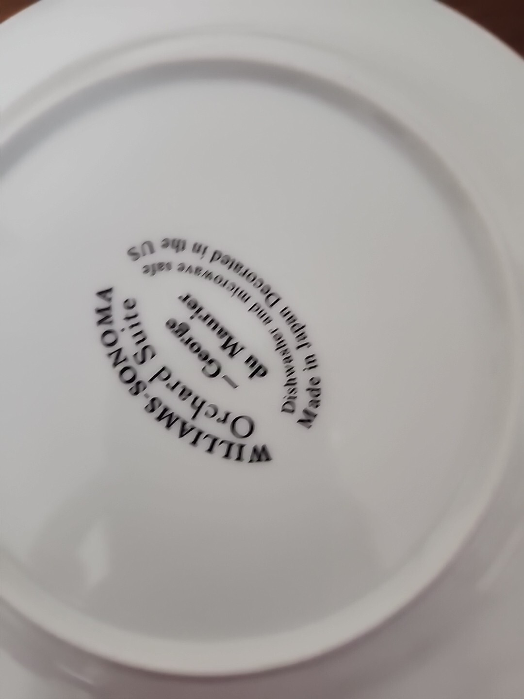 WIlliams-Sonoma Orchard Suite Japan 7 7/8″ Accent Salad Plate Set Of 4 Fruit