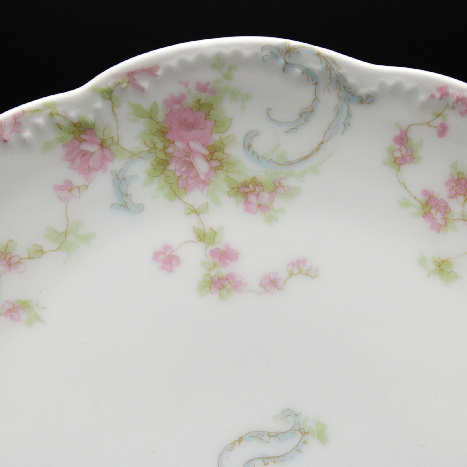 Haviland Limoges Princess Coupe Bread Plates Set, Antique Schleiger 57B, 6 1/4″