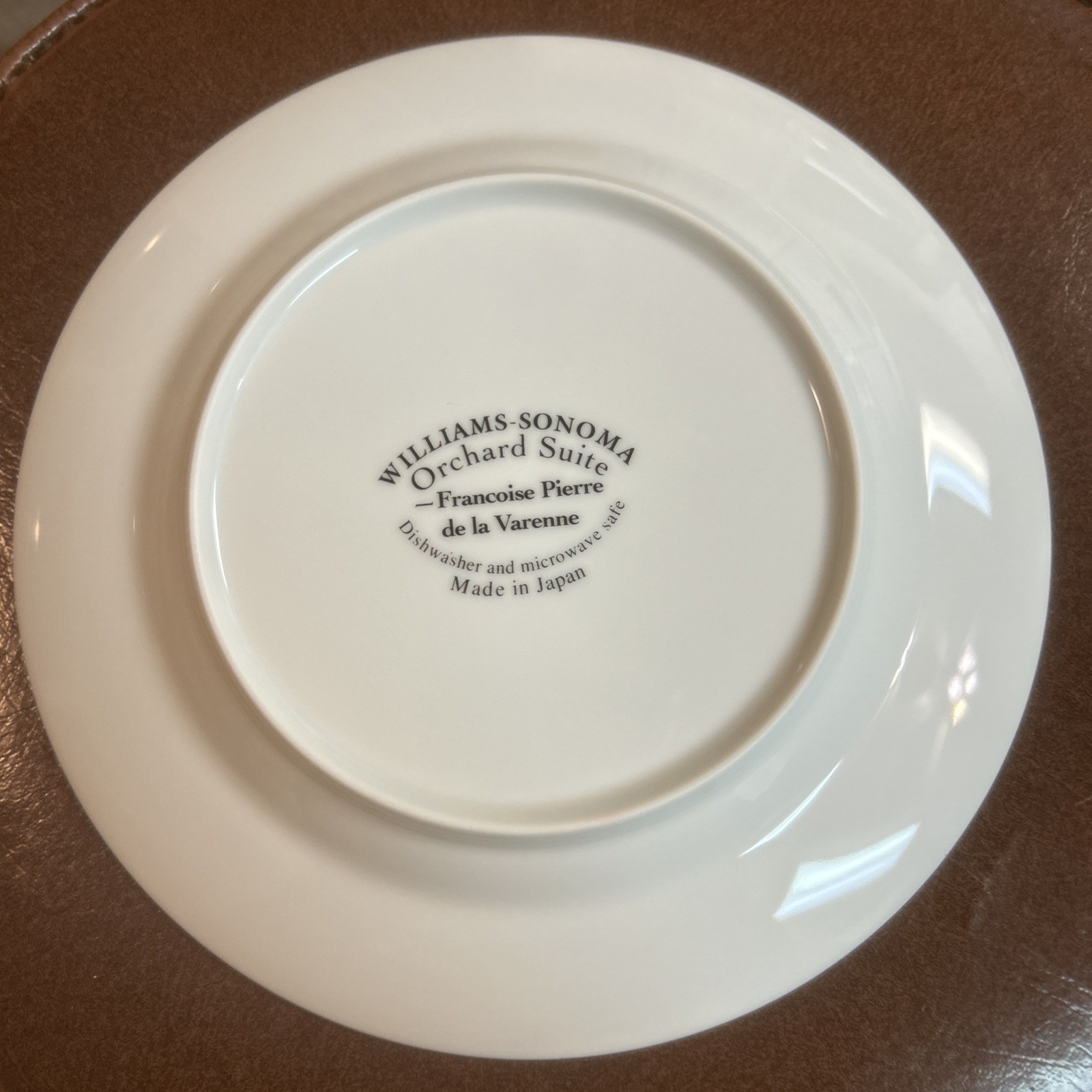 4 Williams Sonoma Orchard Suite Salad Plates Fruit 8” Poetry Made In Japan
