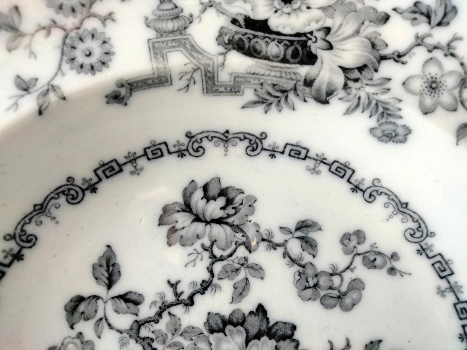 Antique R & M Nankin Jar Blue/White Bowl Floral Pattern 1800s 10.3” England