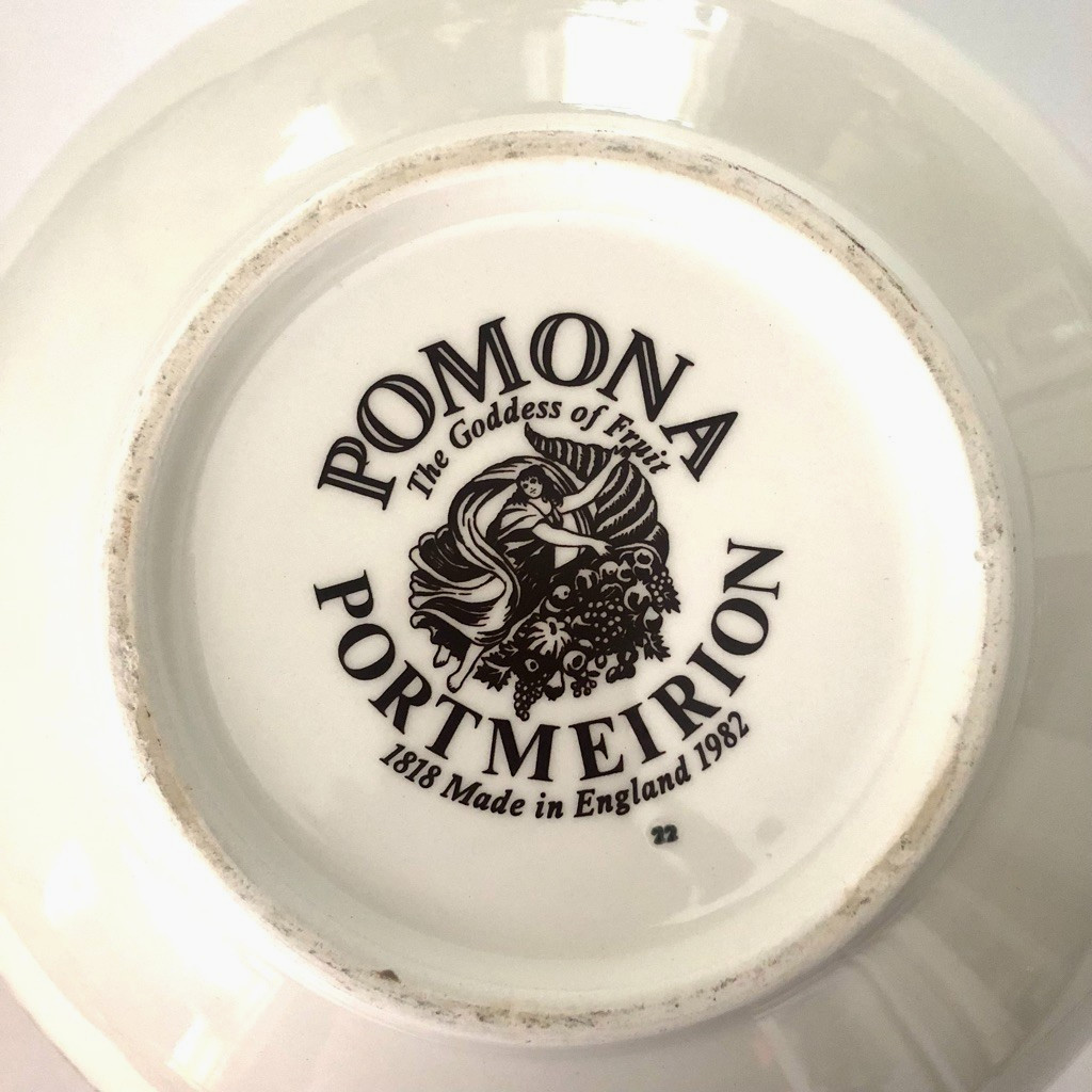 PORTMEIRION Pomona Large SERVING / Mix BOWL “Goddess of Fruit” 11″ x 5″ England