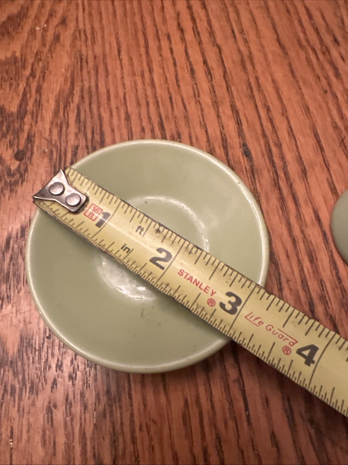 Creamer And Saucer Light Green Unbranded Small Display Vintage