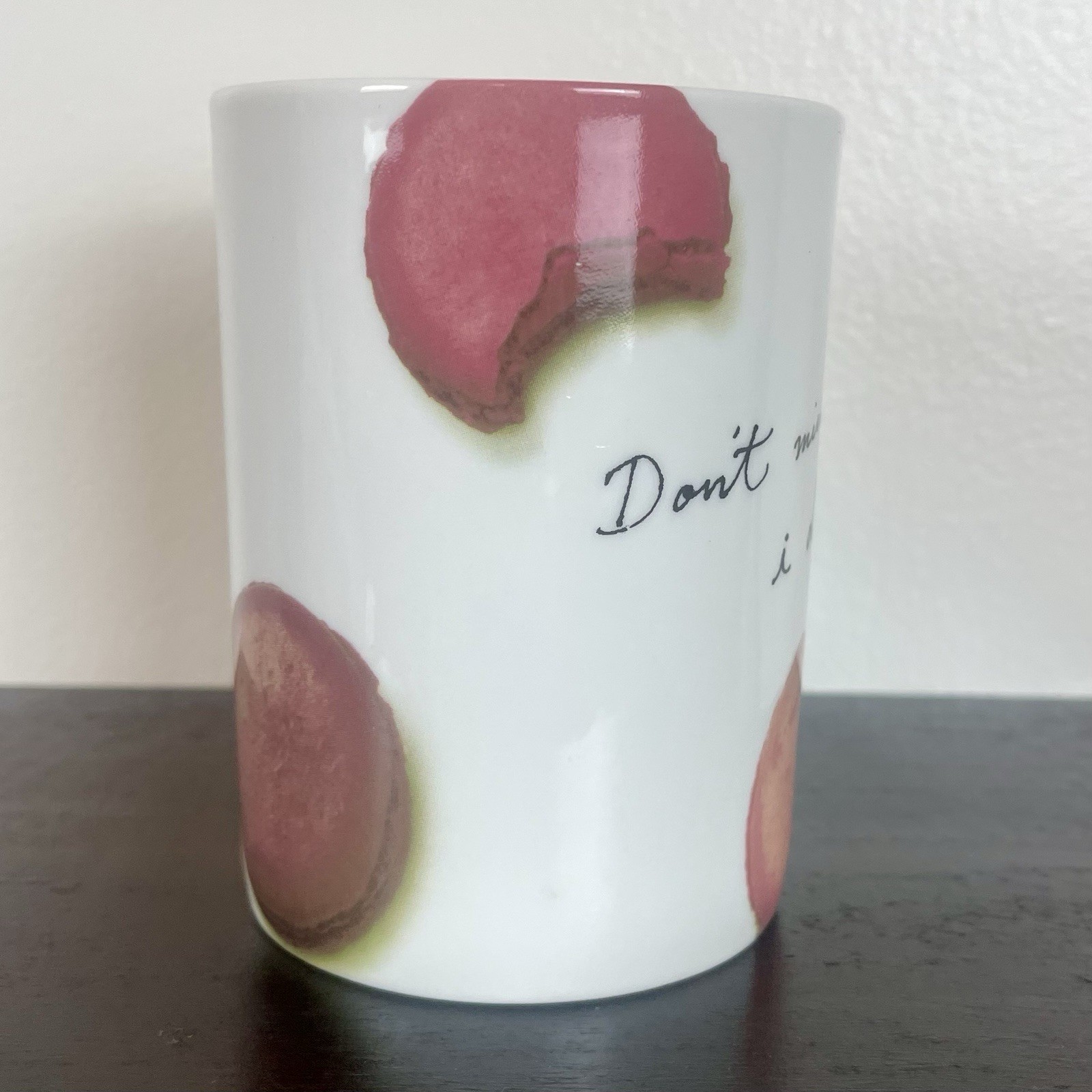Lenox x Kate Spade New York Mug Ceramic SNAP HAPPY Macaroons Don’t Mind If I Do
