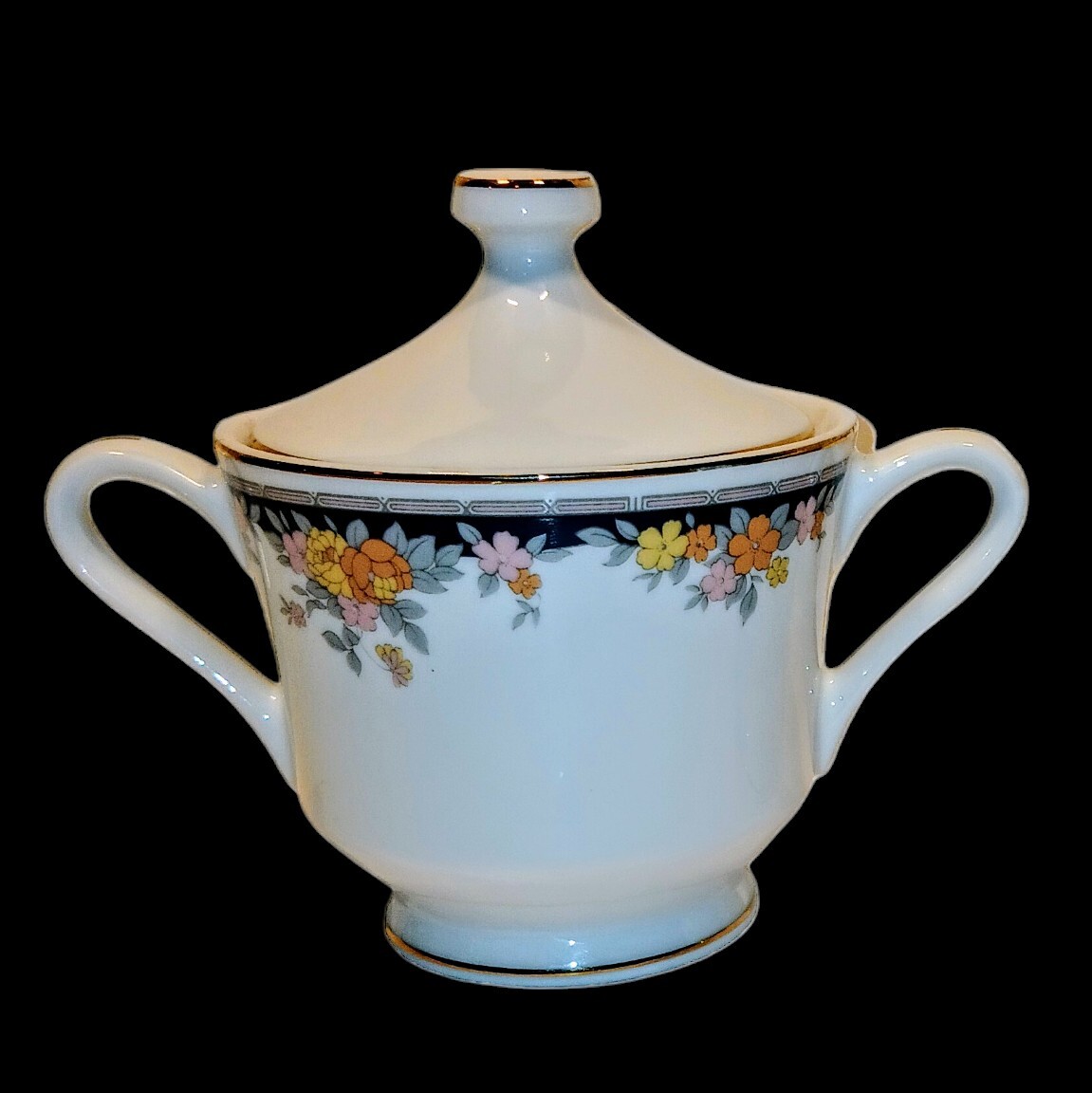Epoch Elegant Dining Creamer & Sugar Set in Park Manor Pattern #6502