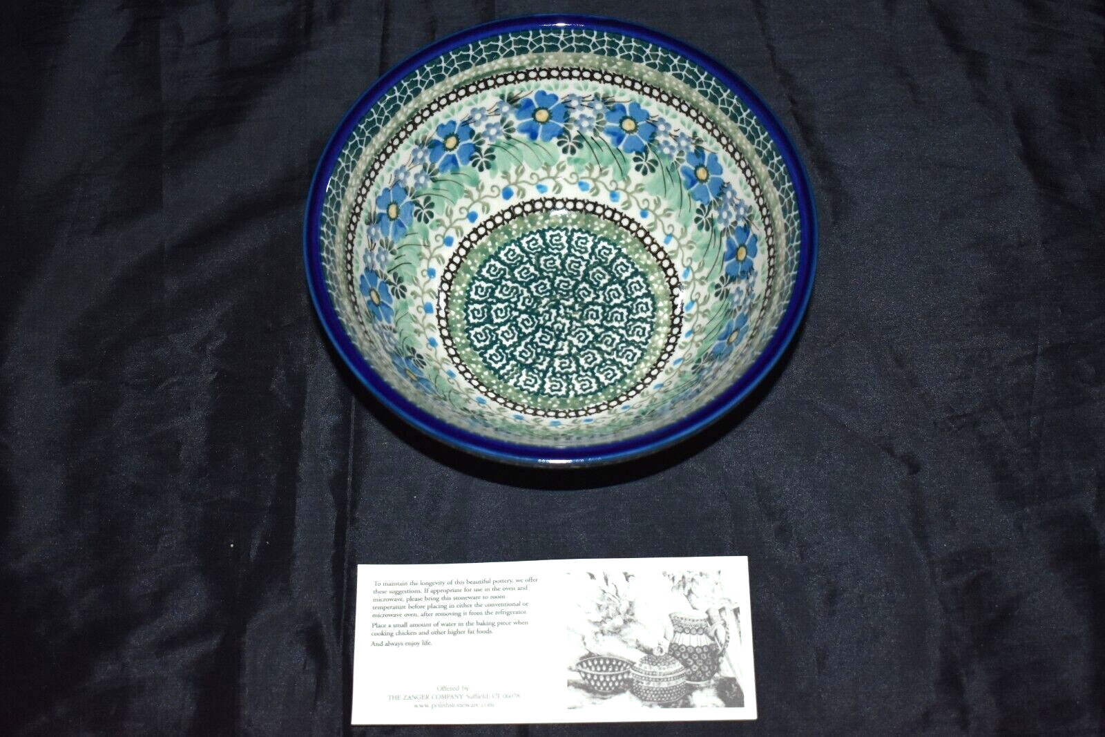 UNIKAT Ceramika Artystyczna TERESA LIANA Polish Pottery Serving Bowl