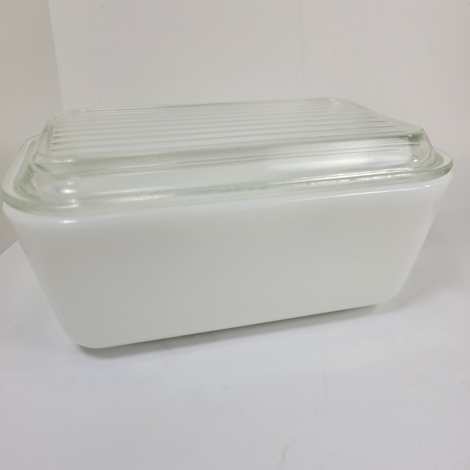 Vintage Pyrex Early American Pattern Refrigerator Set 3 Dishes w/Lids 501 & 502