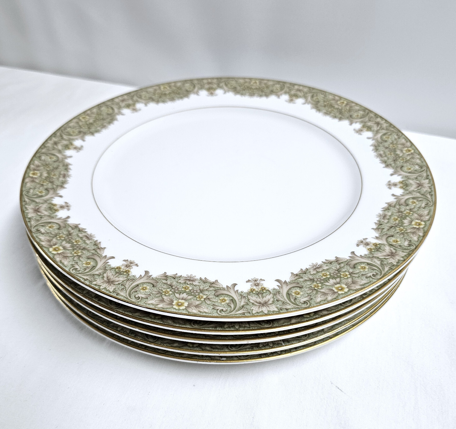 5 Sango Bergen Dinner Plates 10 5/8″ Plate Set #3773 Gently Used