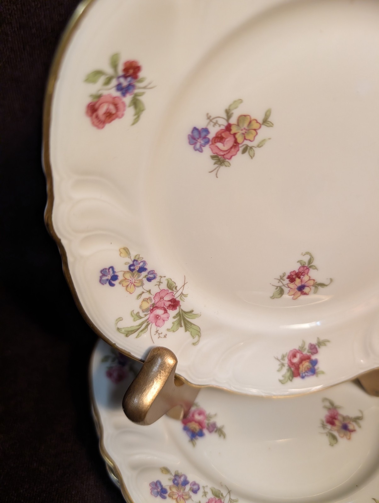 Rosenthal Lombul Gold – 2 Bread Plates 6″ – Excellent Condition