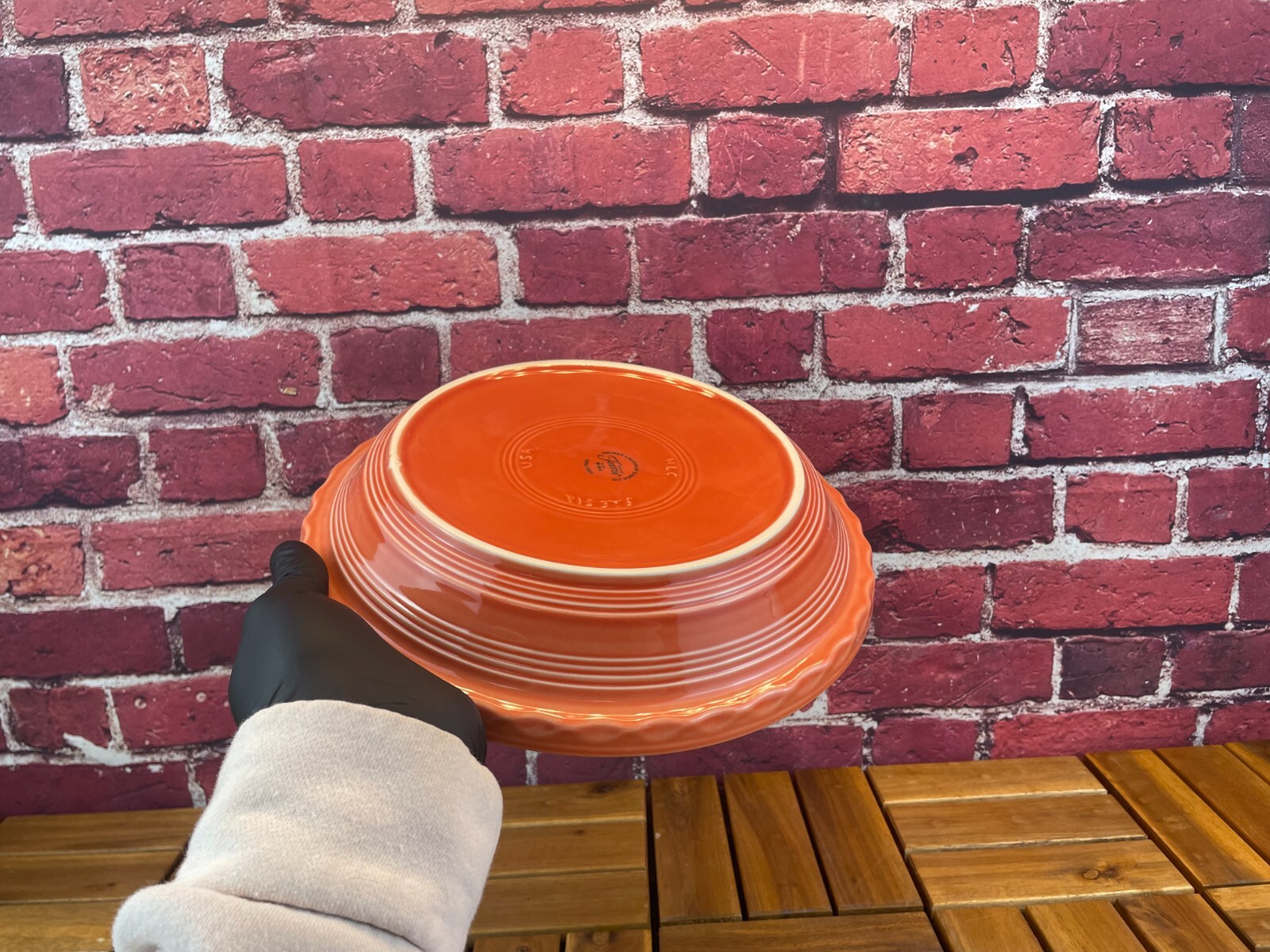 HOMER LAUGHLIN FIESTA PIE PLATE PERSIMMON 10.25″ Discontinued Pie Baker