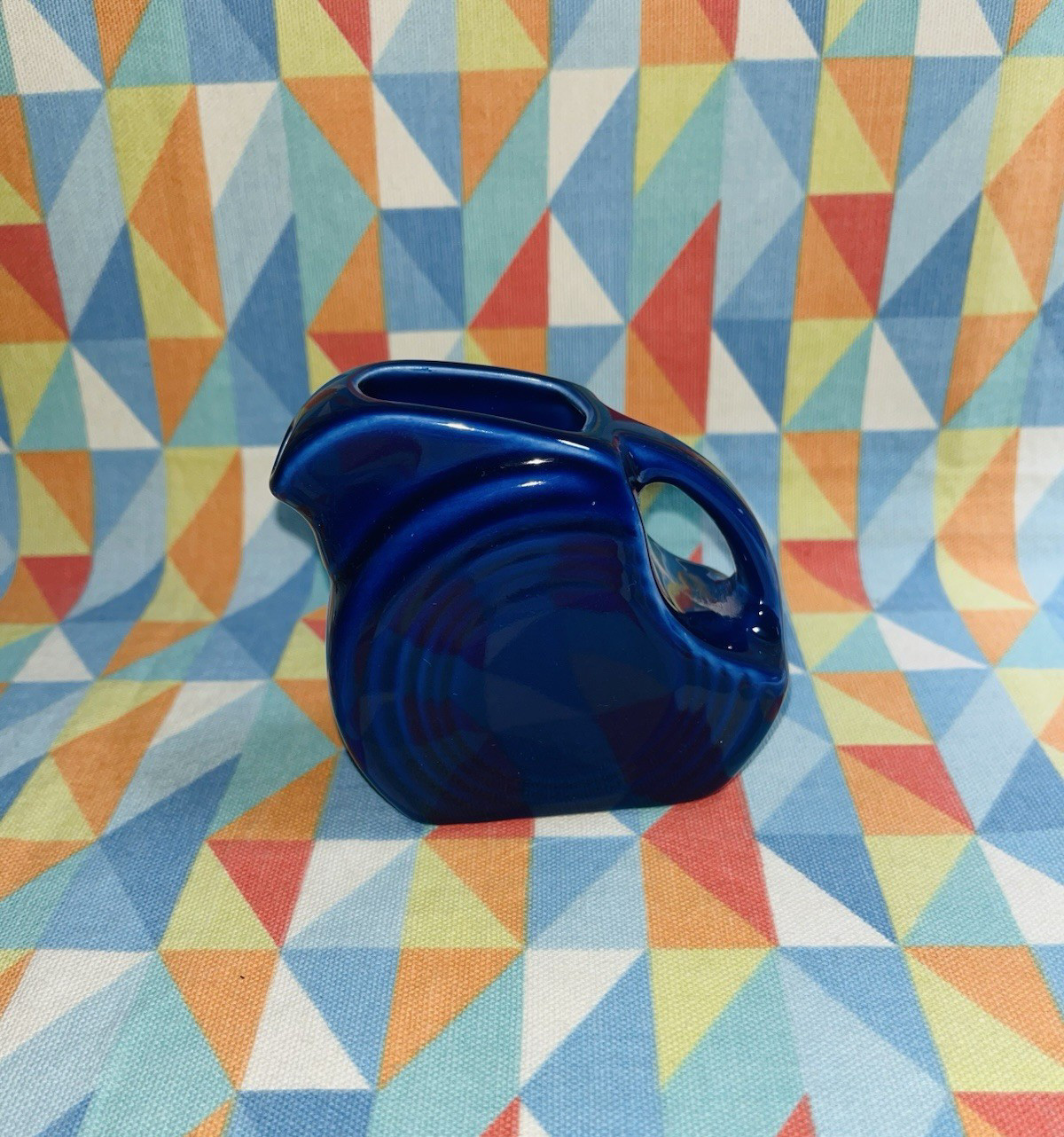 FIESTAWARE MINI DISK PITCHER creamer Twilight Blue NEW FIESTA 5 OZ. new disc