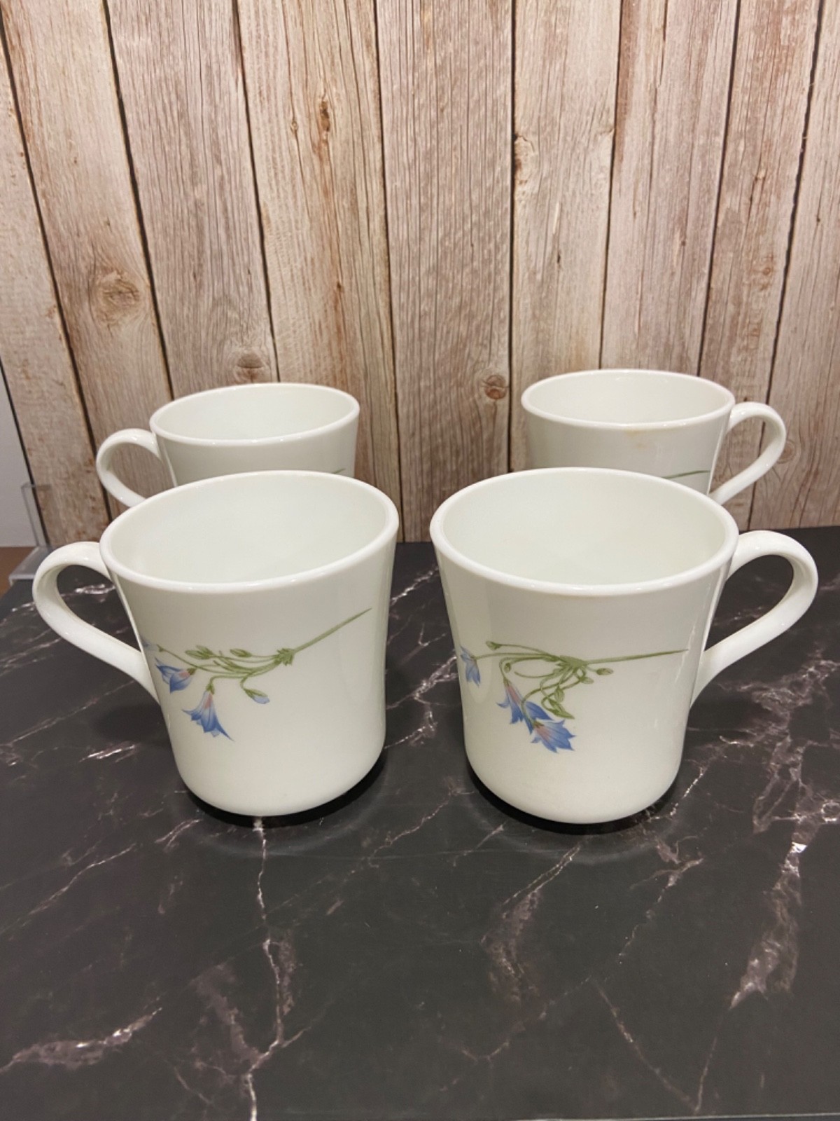 Vintage Corning (1994-97) Blue Dusk Set of 4 Coffee Cups EUC!!!