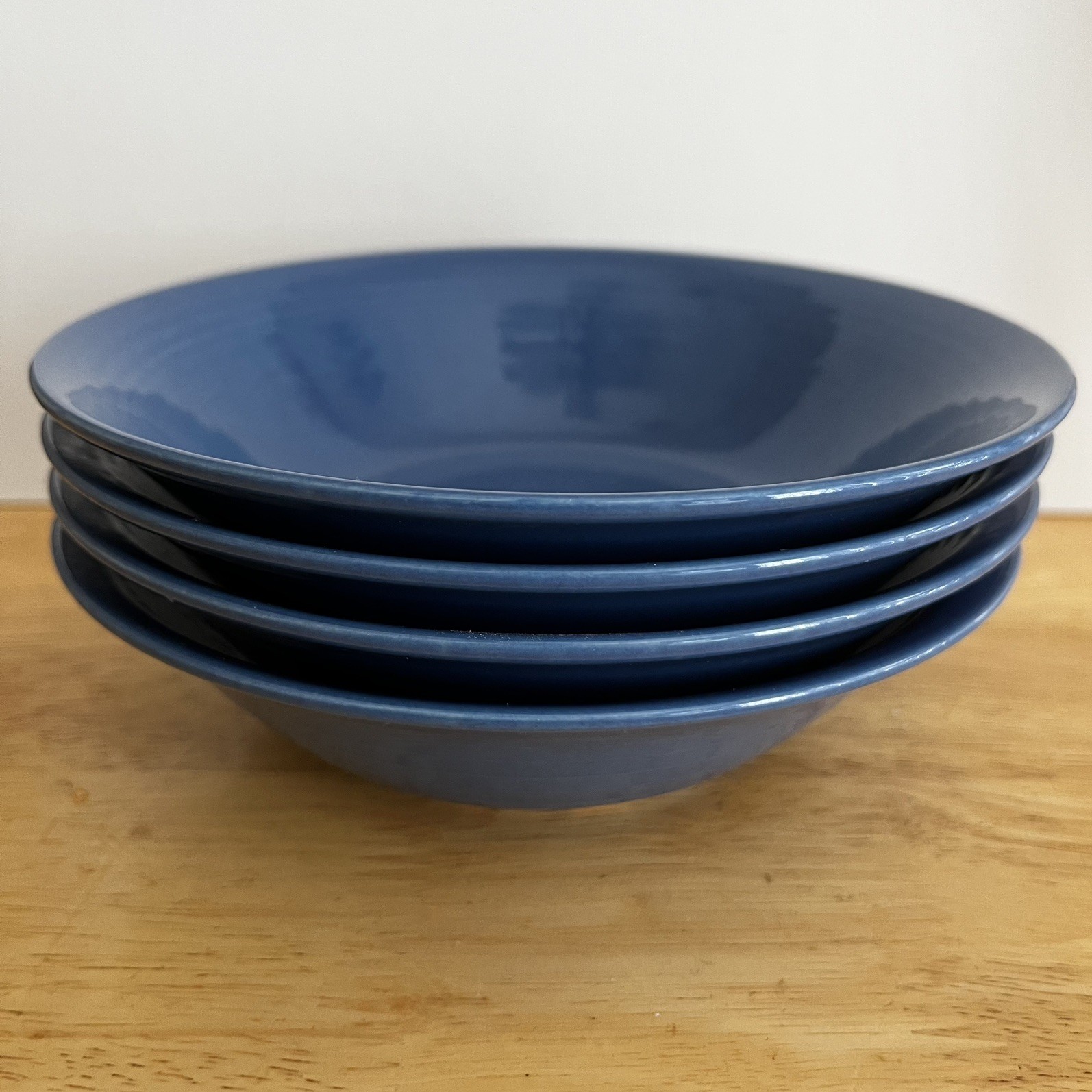 Pier 1 FESTIVAL Soup Cereal Bowls Cobalt/Royal Blue 6.75” Set of 4 Vintage Rare