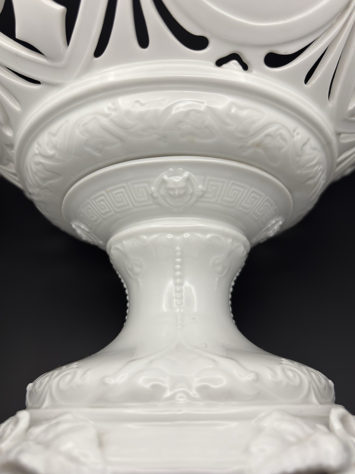 Jean Pouyat Limoges JPL Porcelain Centerpiece Bowl Compote 9.5″