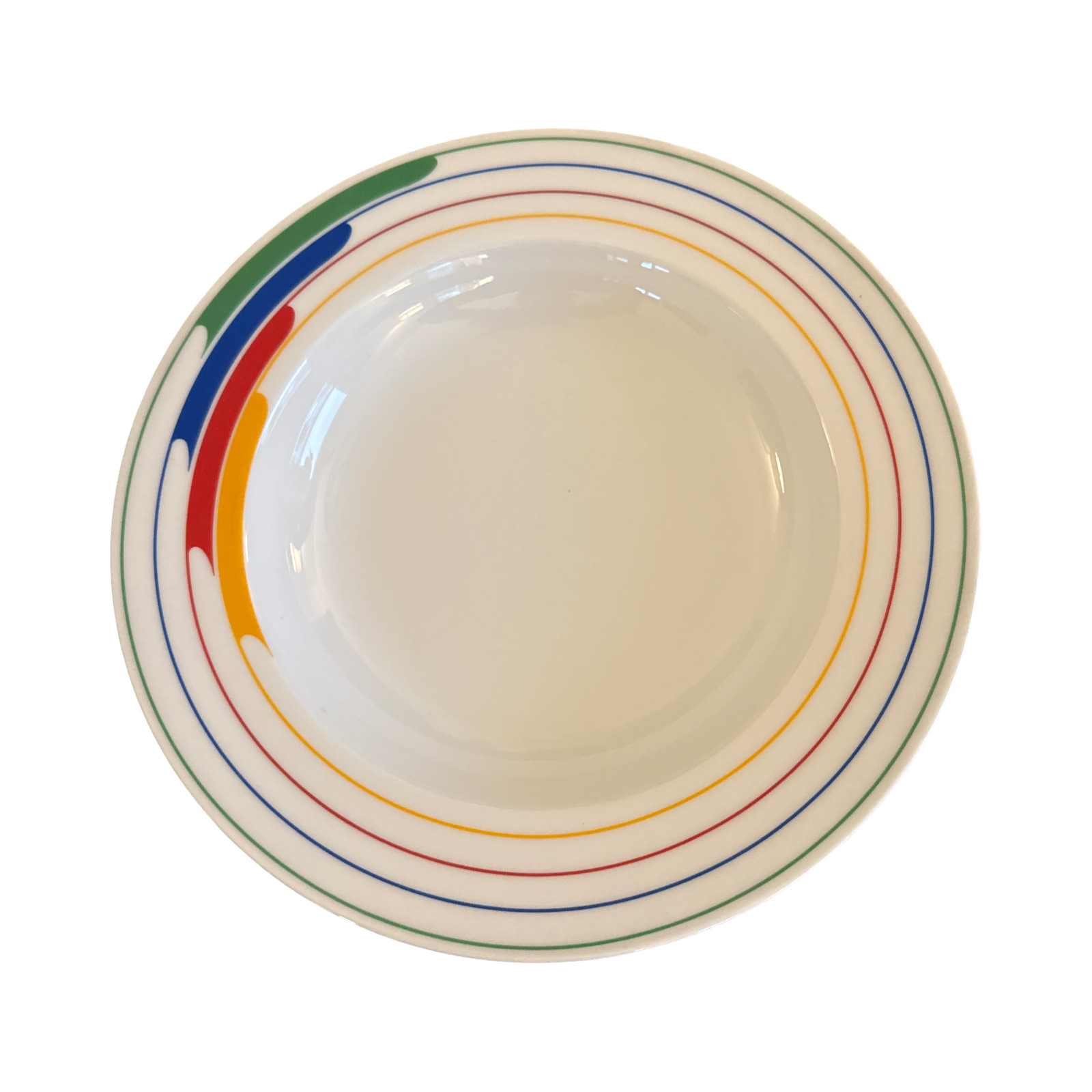 Studio Nova Primary Gallery Hi-Fi L9186 Rim Soup Bowl 9” Rainbow Stripe Japan