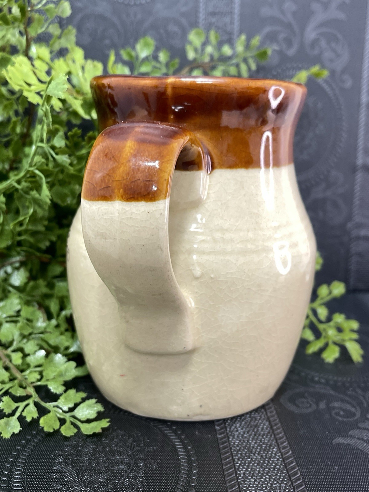 ENESCO 5 In Brown And Tan Crock Pitcher LIVE BETTER NATURALLY
