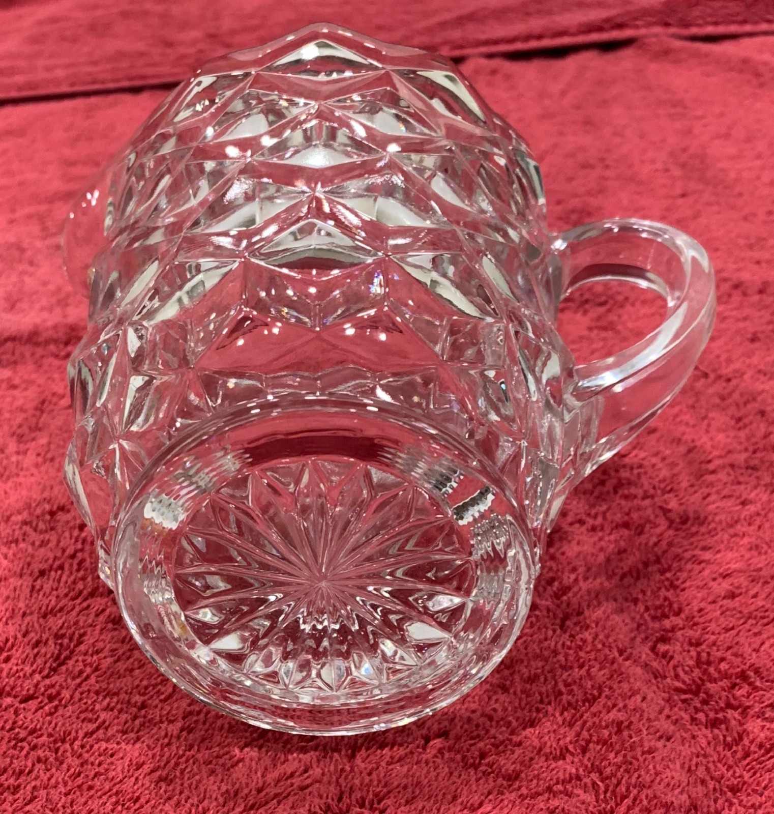 Vintage Fostoria American 2056 Pint Pitcher 5″ High Item 173