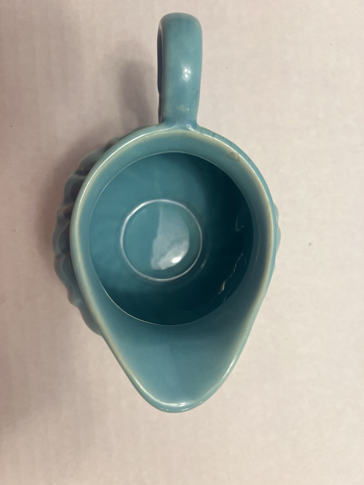 GMB Franciscan Coronado Aqua Glossy Creamer Gladding McBean Pottery 1936-1938