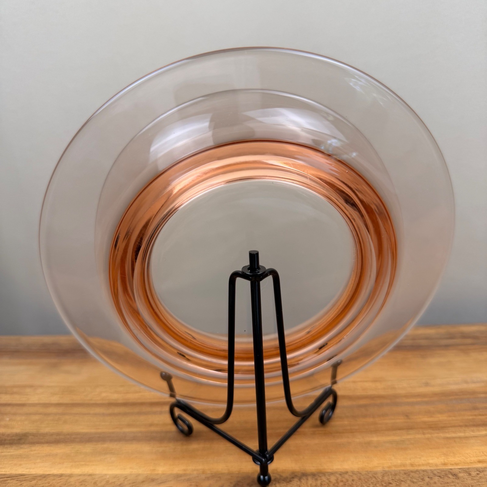 Tiffin Pink Depression Glass Rolled Rim Mayonnaise Breakfast Bowl 7.75in
