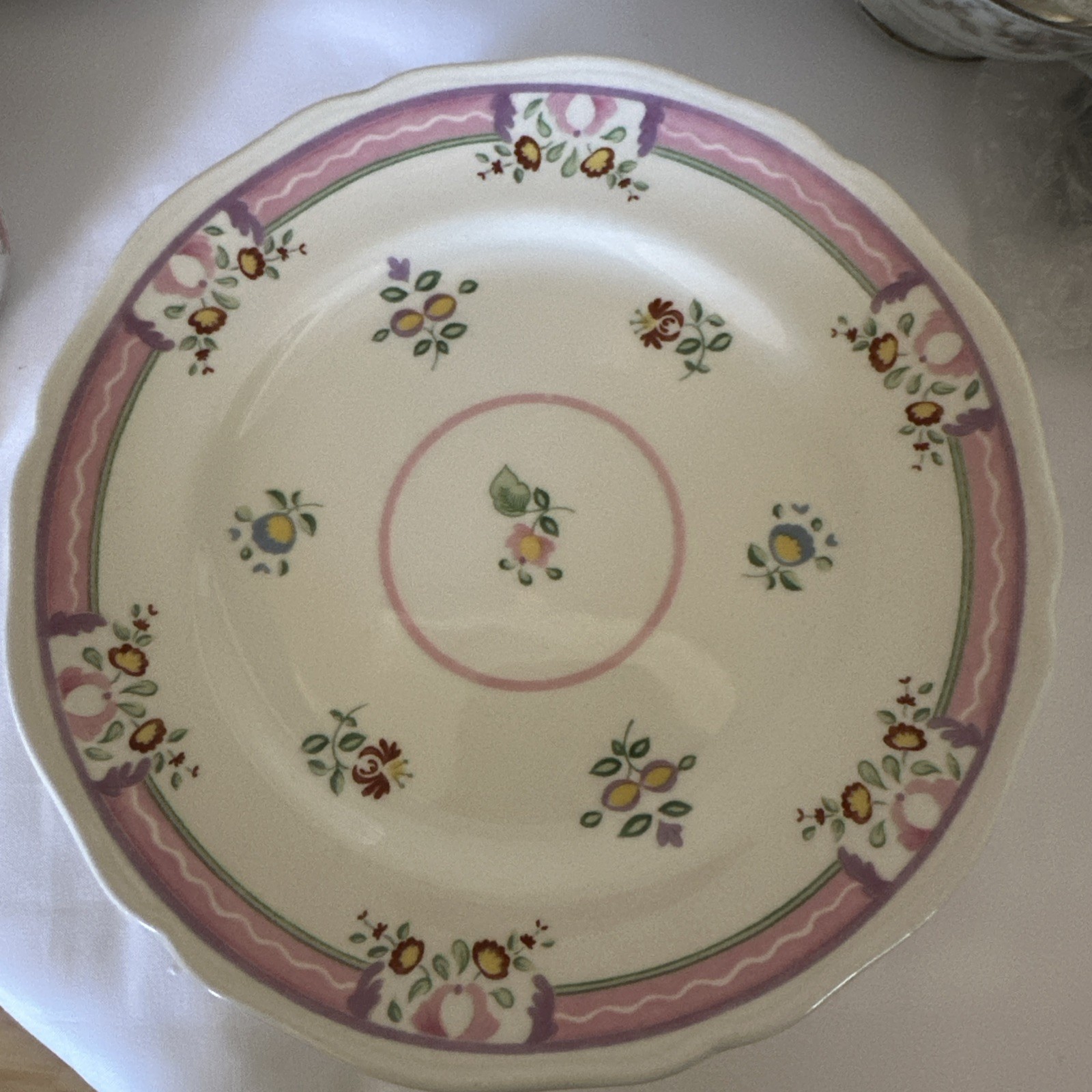 Laura Ashley Alice Dessert/Bread Plate ~ Country England 6 7/8”Excellent