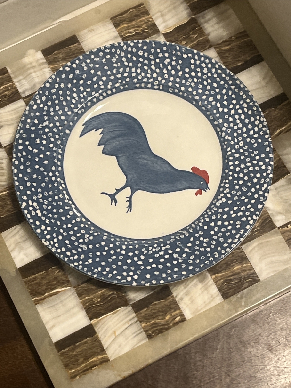 VTG Chanticleer Ictc – Alice Cotterell Rooster 10” Dinner Plate Burleigh England