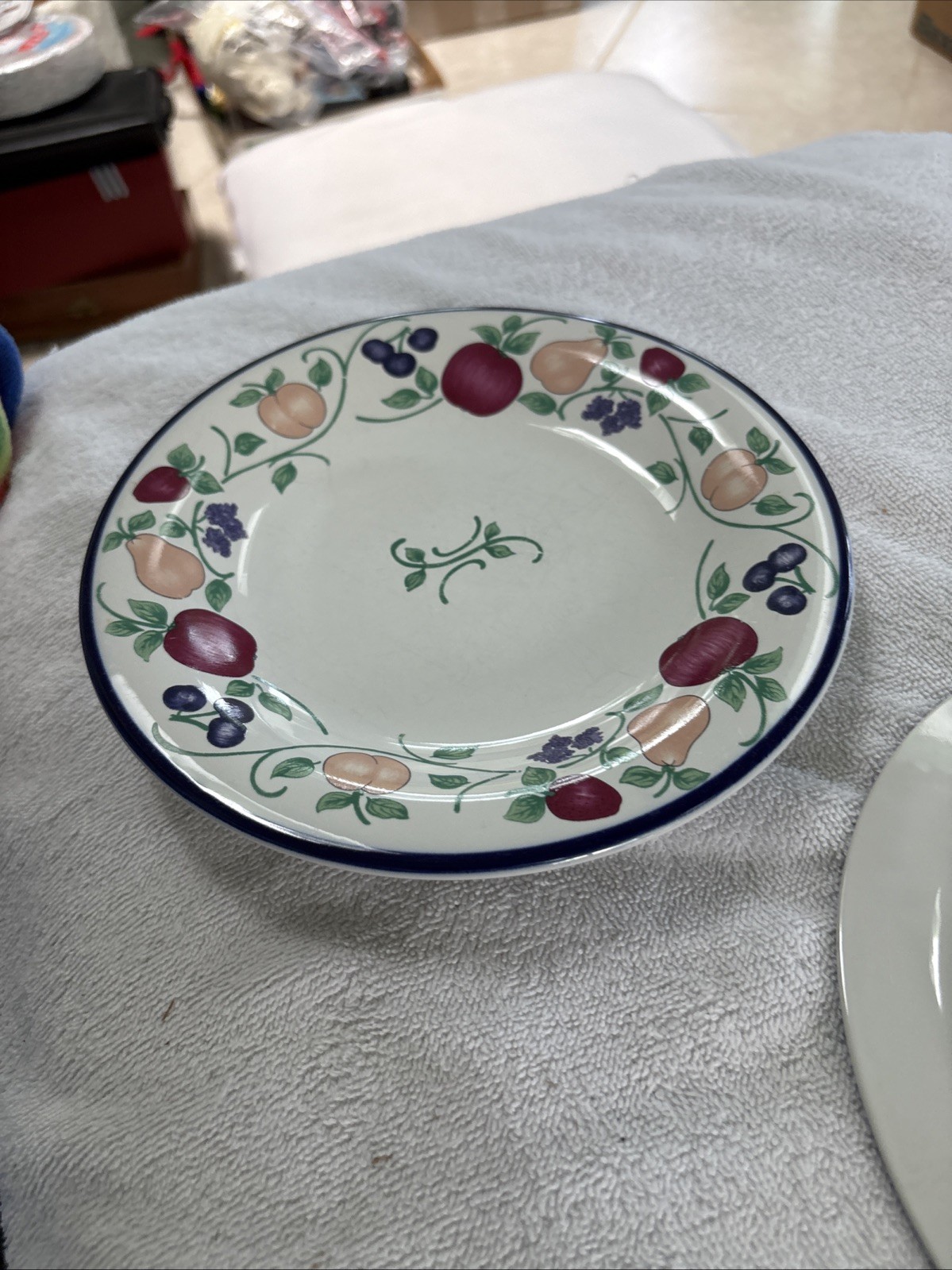 2-Princess House Orchard Medley 7 7/8″ Salad Plates Excellent Condition