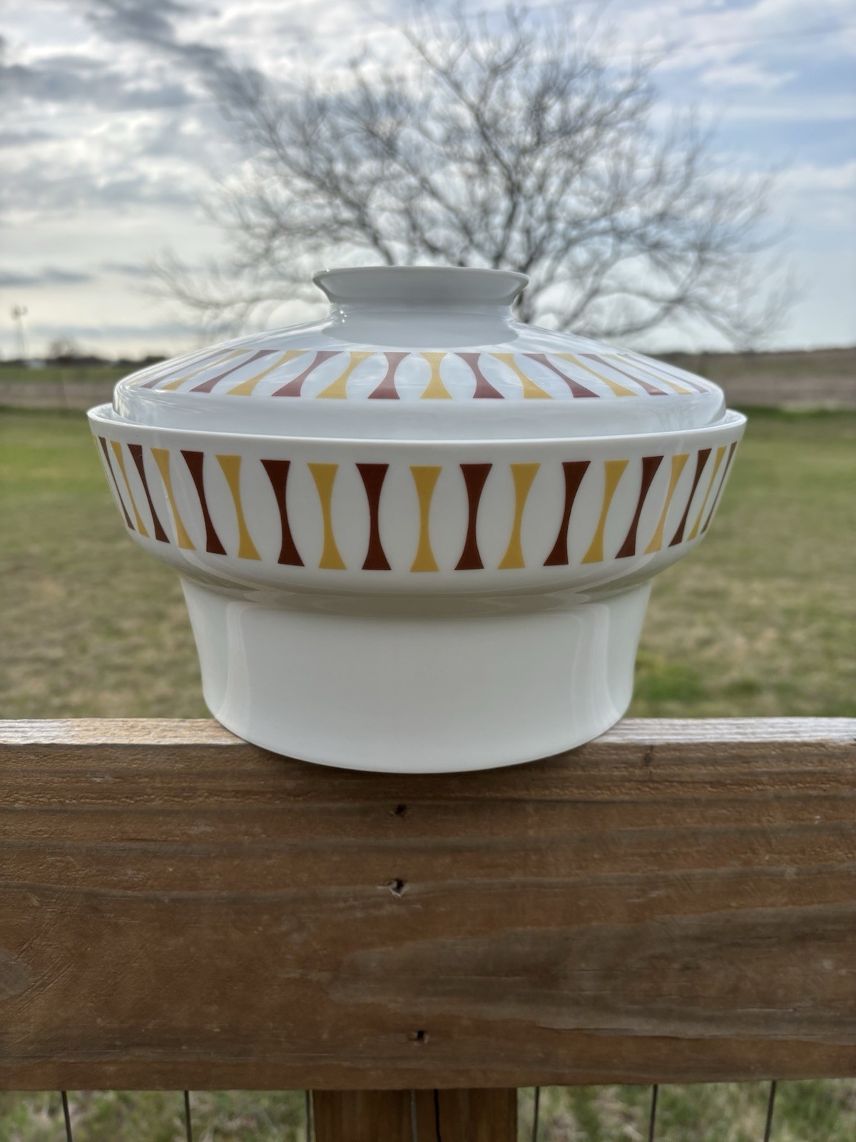 1959 Rare Vintage Paul McCobb Contempri Spindle Covered Casserole