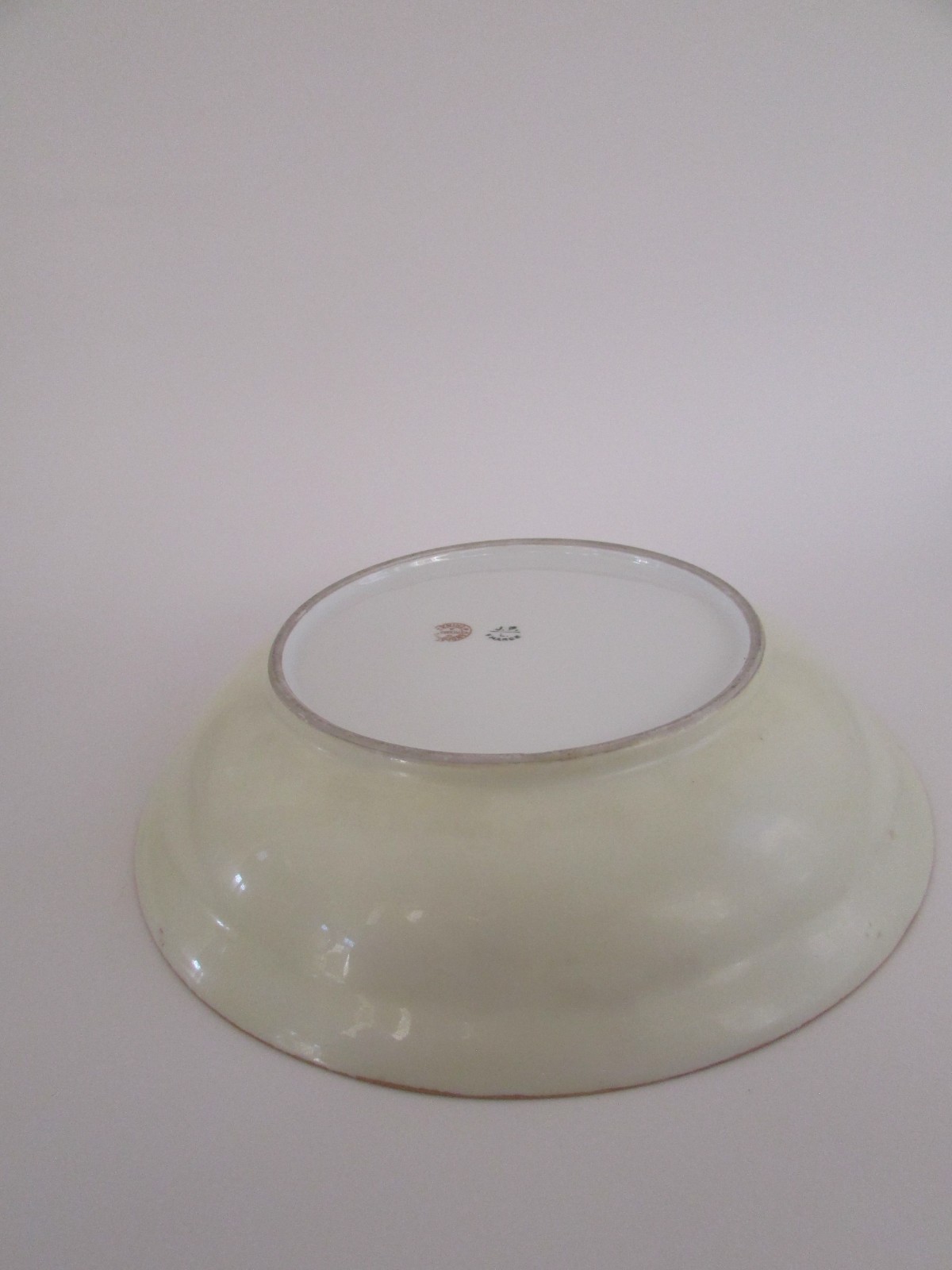 J. P. Limoges France Pickard Pink Lotus Lily Pad Floral Bowl by E. Challinor 10″