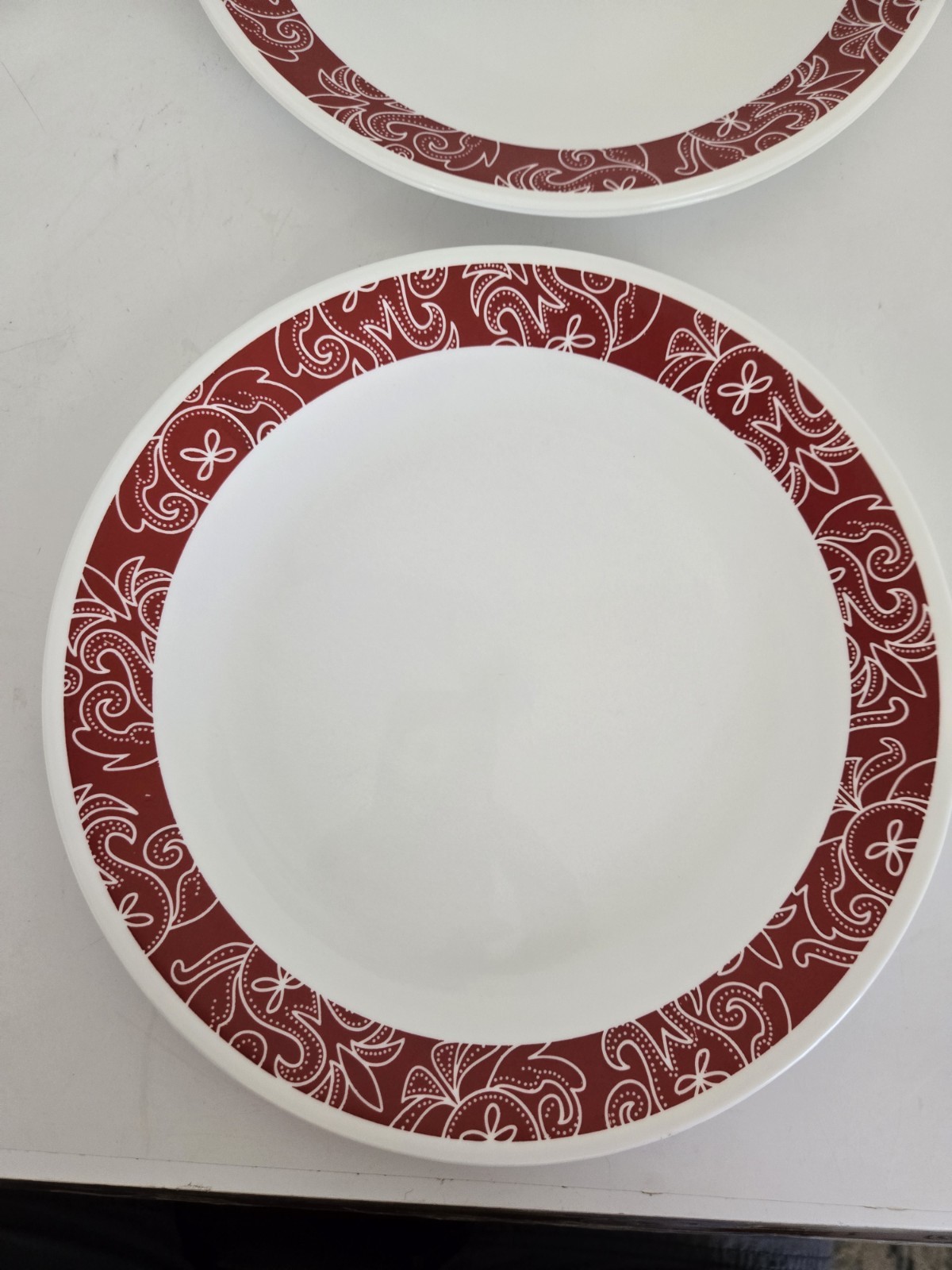 3 Corelle Corning Bandhani 10.25″ Dinner Plates USA FREE SHIPPING