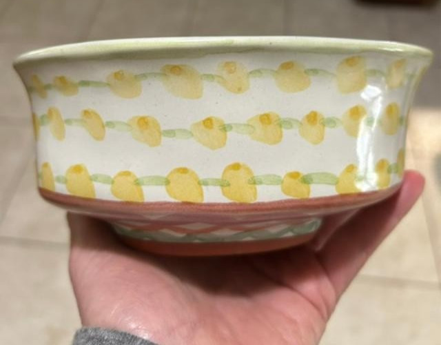 Mackenzie-Childs Wallcourt Chowder Bowl Rare Fenwick / Manchester (1995?)