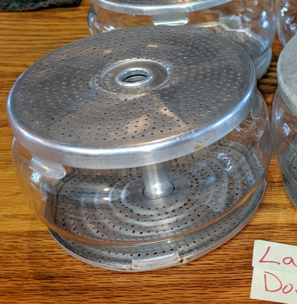 Pyrex Glass Coffee Flameware Percolator Basket + Bottom + Top 7759 9 cup Large