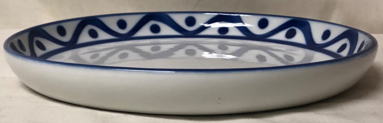 DANSK VNTG CLASSIC HAND PAINT ARABESQUE BLUE WAVE DINNERWARE SALAD PLATE 7 7/8″