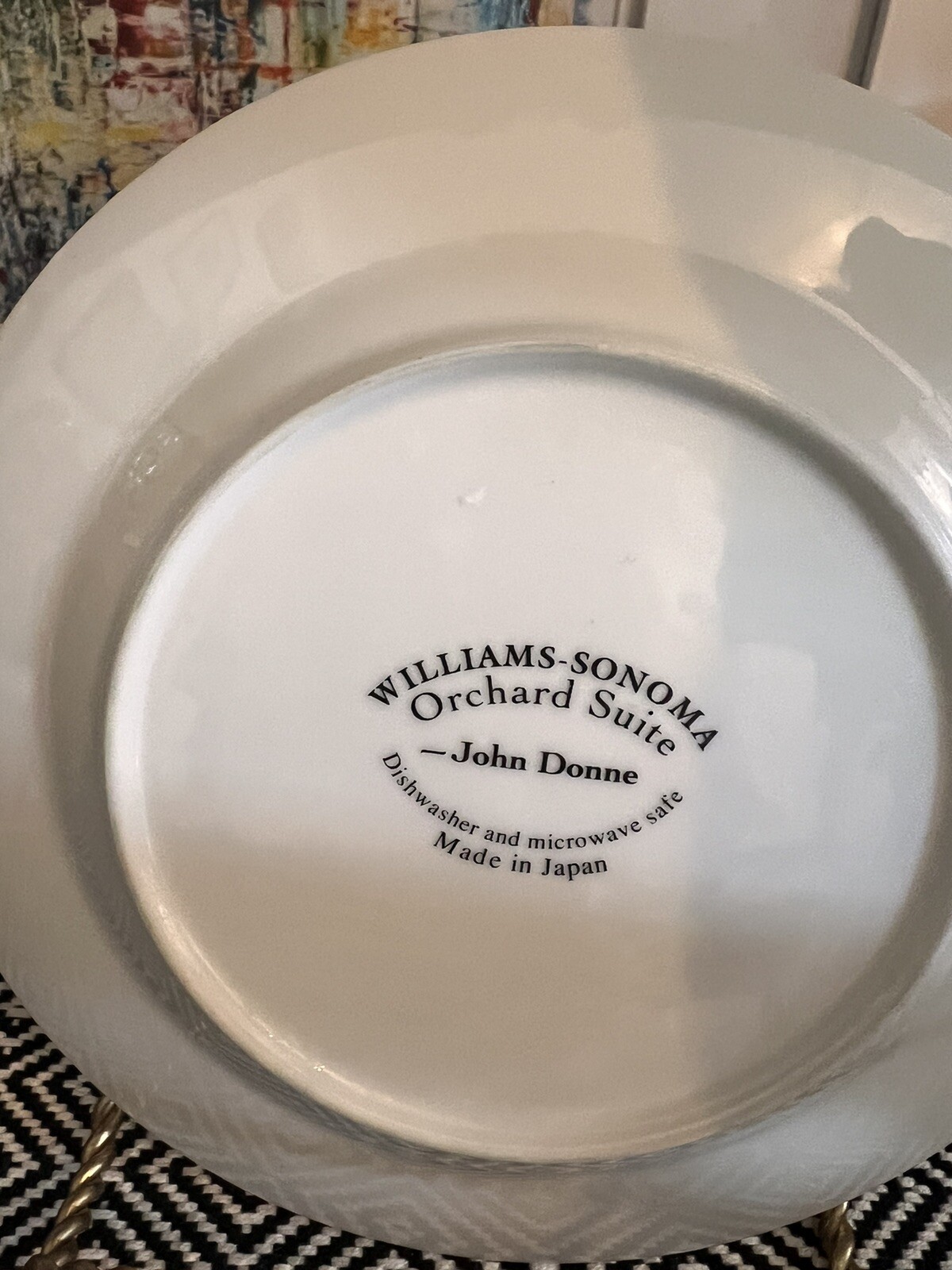 Williams Sonoma Orchard Suite John Donne White Salad 1 Plate Cherry Cherries