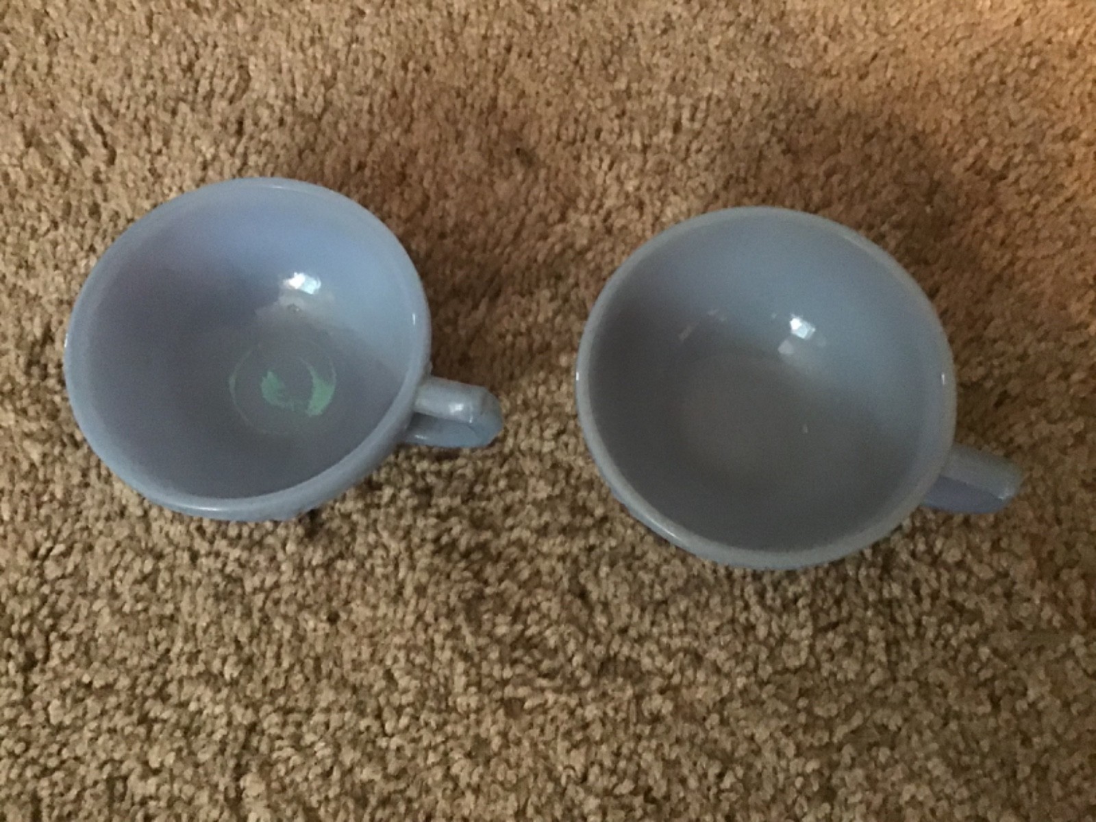 Vintage Jeannette Glass CHERRY BLOSSOM DELPHITE BLUE 14 PC CHILD’S DINNER SET
