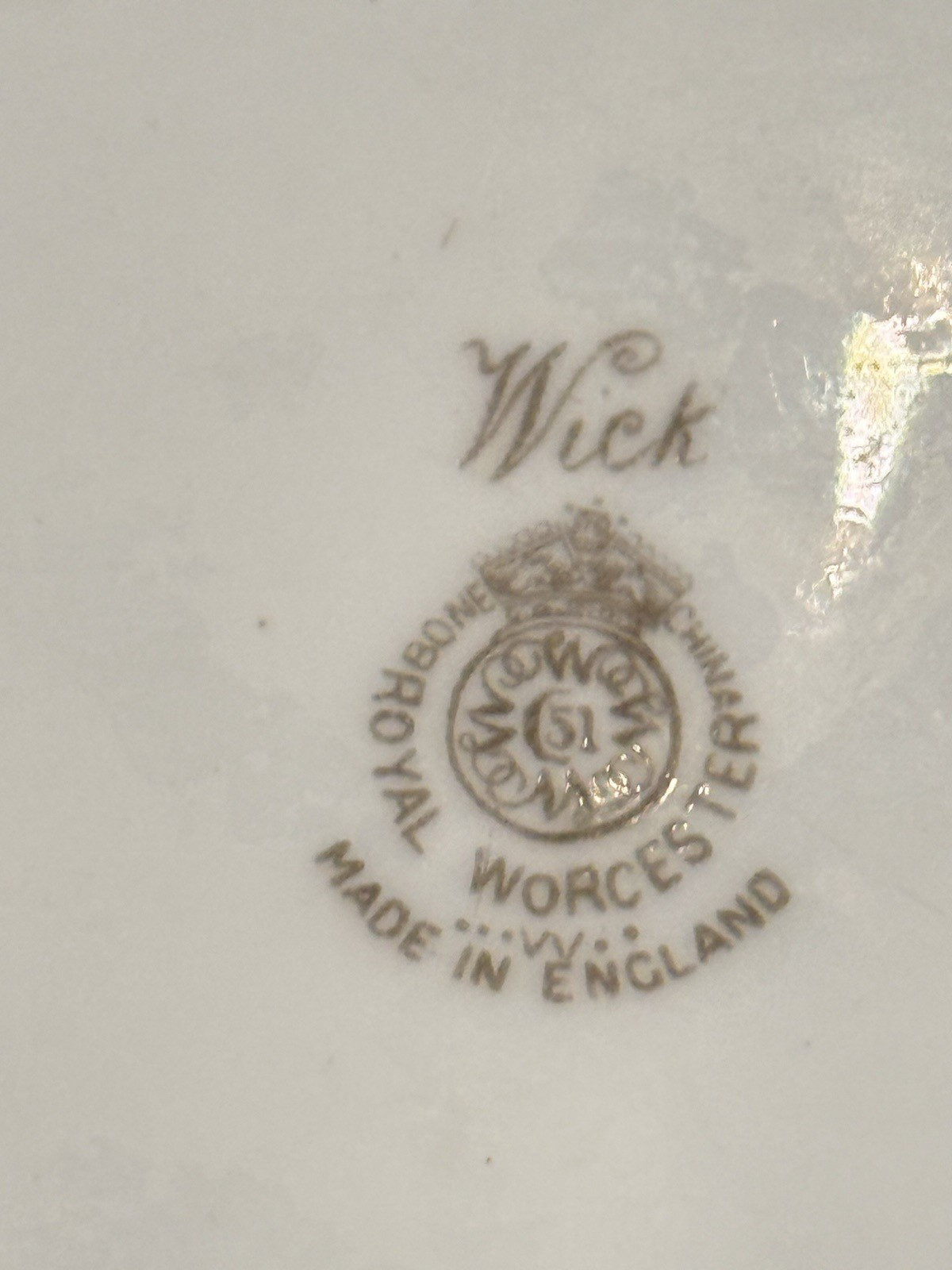 Pristine 1953 Royal Worcester 10.5″ Cabinet Plate Wick Cottage P Love Mint