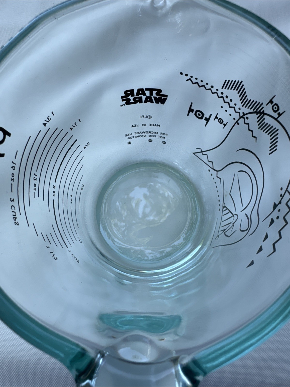 Star Wars Darth Vader Pyrex 2 Cup Glass Measuring Cup 