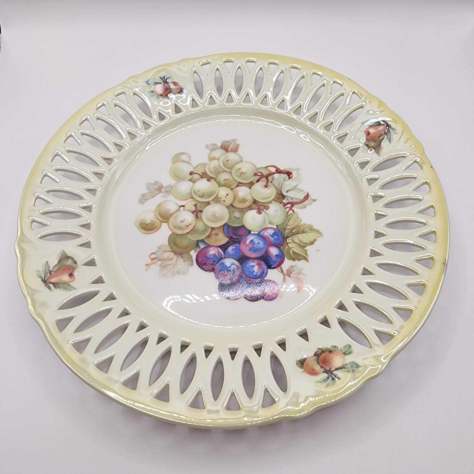 Cico, Bavaria Germany porcelain. Vintage, Pre 1950, Set of 2 plates, fruit