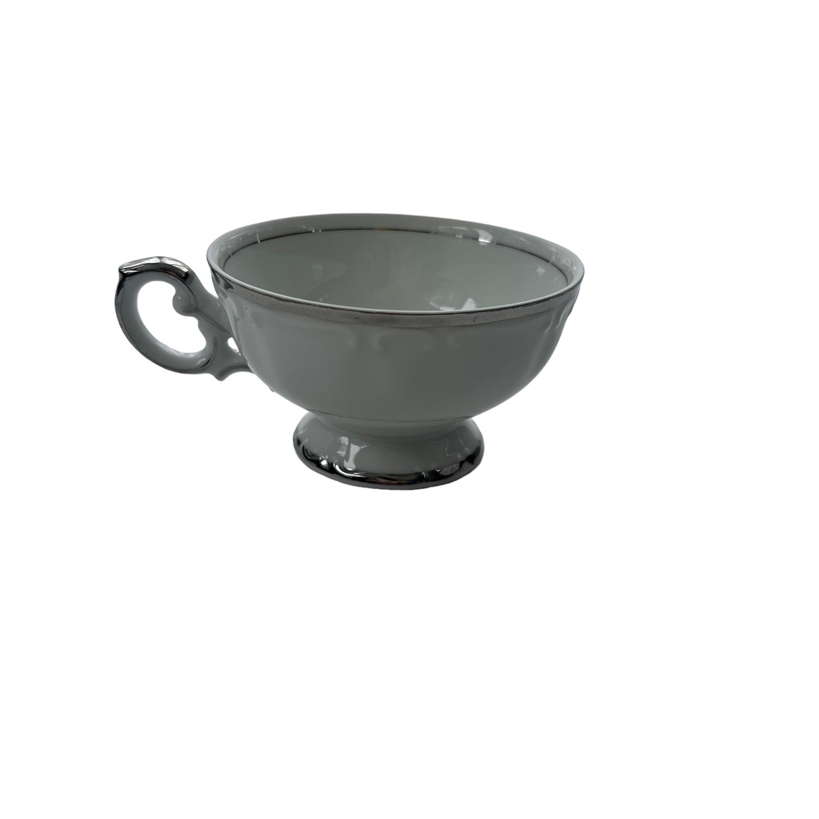 Vintage 1963 Silver Sonata By HARMONY HOUSE FINE CHINA Footed Tea and Coffee Cup