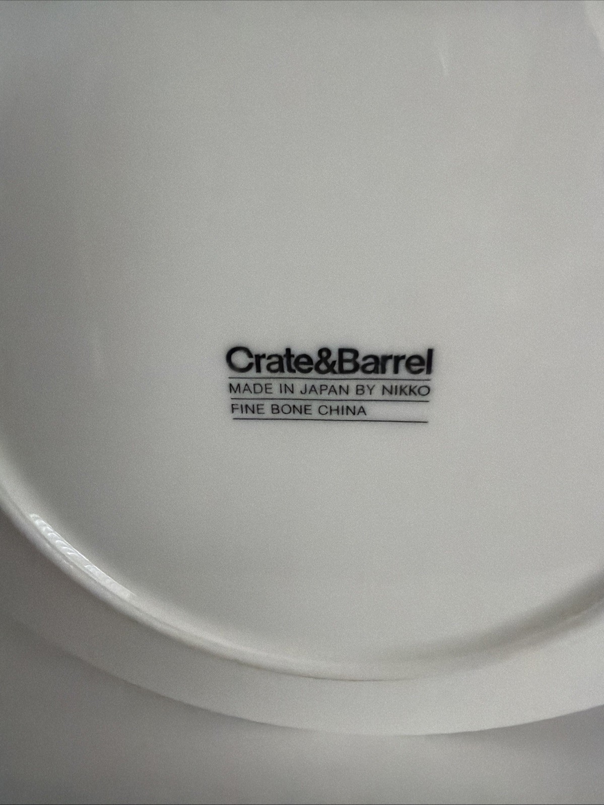 5 Crate And Barrel 8 1/4″ Salad Plate White Pearl Nikko Embossed Bead Japan Lot